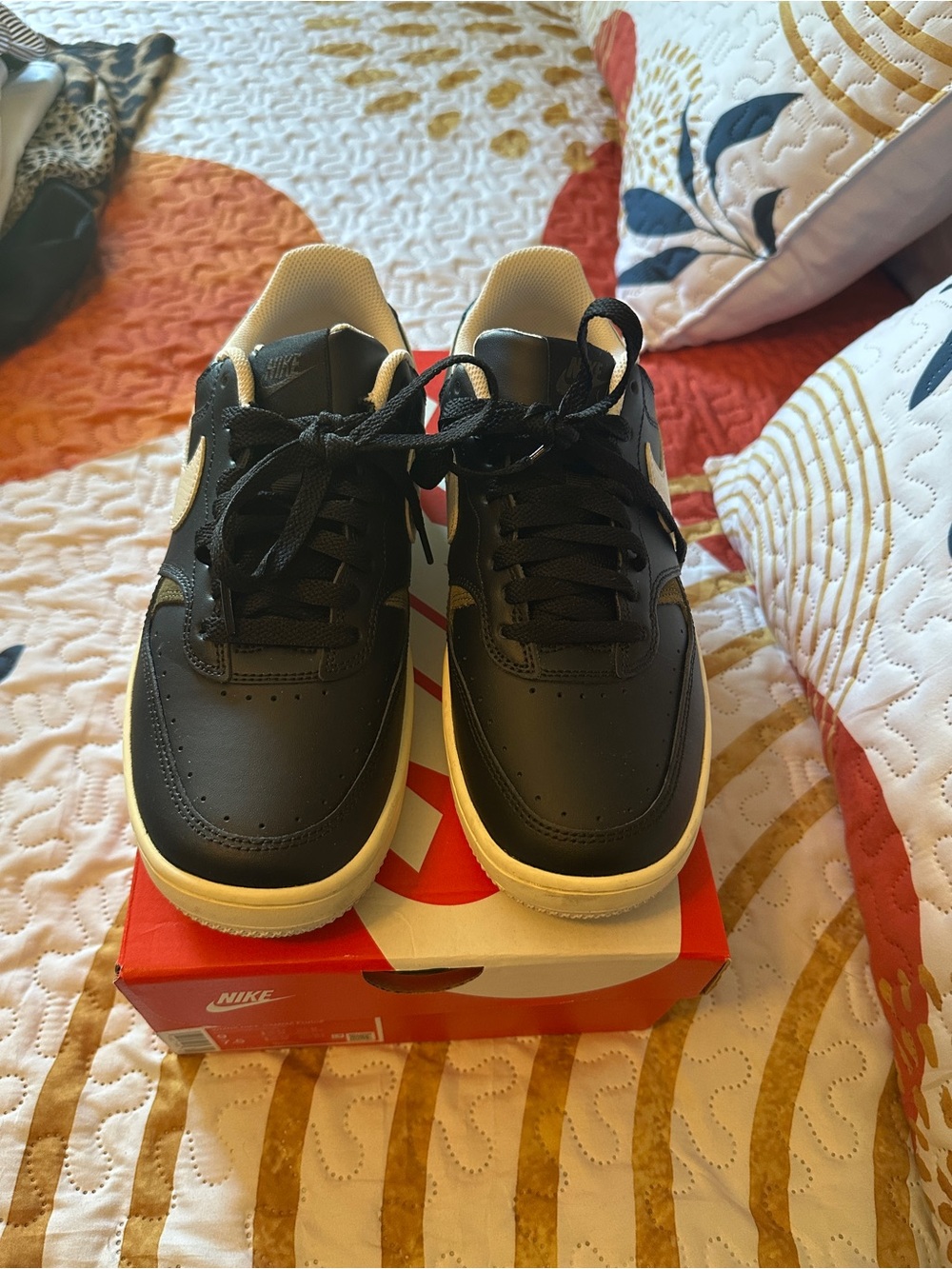 Nike Women’s Black and White Low-Top Sneakers